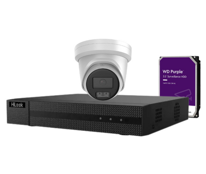 HiLook IPC-T561H-MU 6MP Hi-Color CCTV Kit with 4-Channel NVR Recorder | Full Kit with HDD | SKU: IPC-T561H-MU-KIT