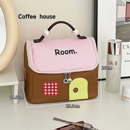Dopamine Little House Cosmetic makeup Bag