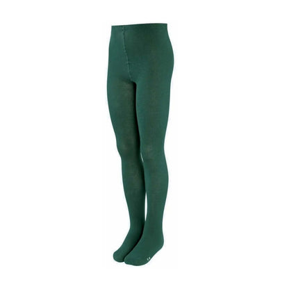 Winter School Cotton Tights - Green