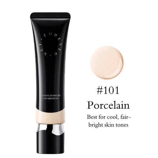 Foundation makeup tube with shade swatch #101 Porcelain