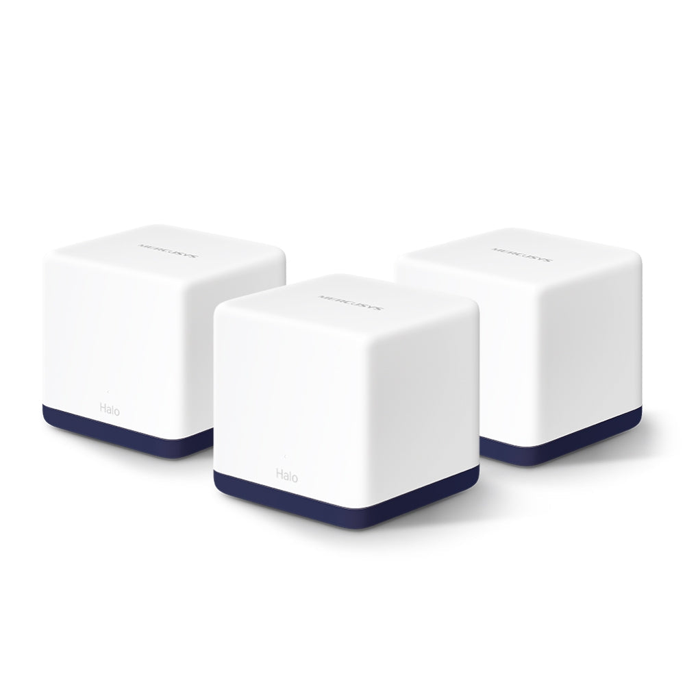MERCUSYS Halo H50G AC1900 Whole Home Mesh WiFi System – 3-Pack | Dual-Band Gigabit Mesh, 1.9 Gbps Speed, Covers Up to 6,000 ft²