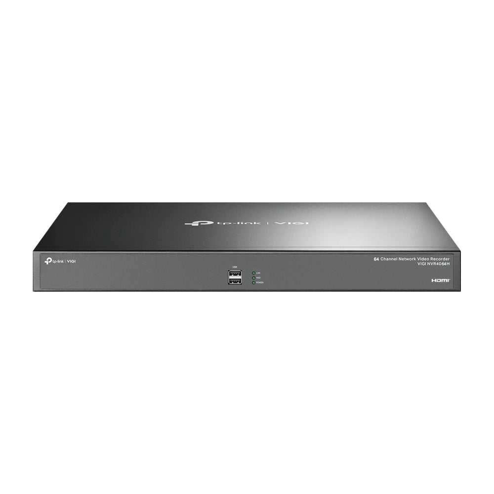 TP-Link VIGI NVR4064H | 64‑Channel 4K Network Video Recorder with 4× SATA (Up to 16 TB Each), H.265+ Compression, Remote Monitoring no PoE