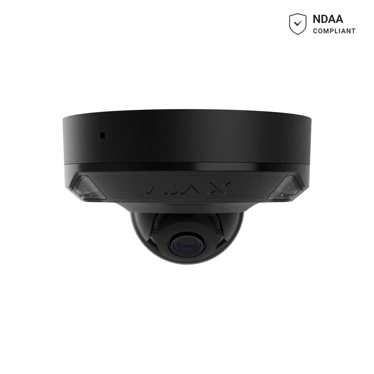 AJAX#126269 Ajax 5MP 2.8mm Mini Dome HL IP Security Camera – White / Black