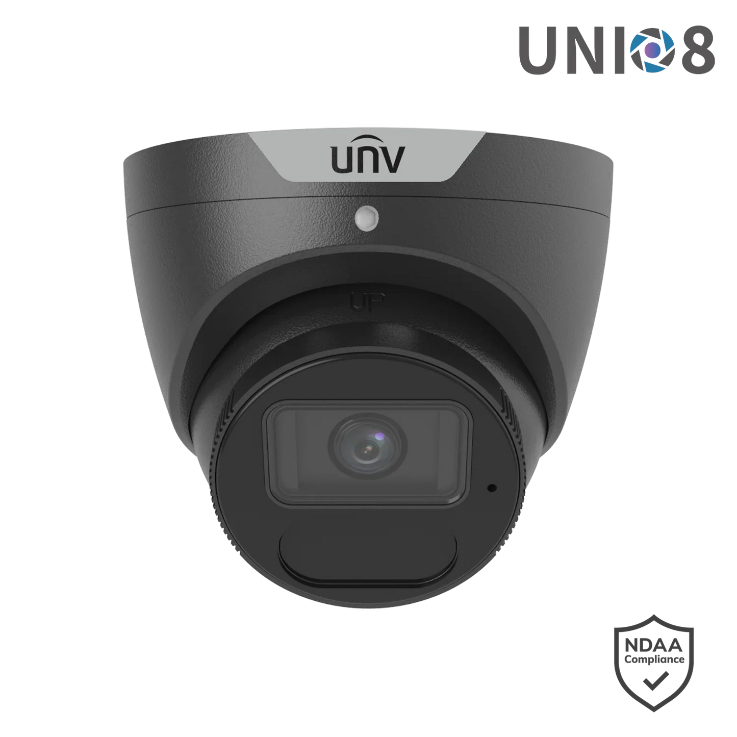 Uniview IPC3618SS‑ADF28K‑I1 8MP LightHunter Fixed IR Turret Network Camera – 4K Ultra HD, 40 m Smart IR, Intelligent Perimeter & Crowd Monitoring, PRIME Series, UNI *