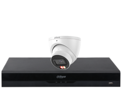 Dahua 4-Camera 6MP CCTV Kit with 4-Channel PoE AI NVR, IPC-HDW3667EM-S-IL-ANZ WizSense Network Cameras + HDD | Complete Surveillance Solution