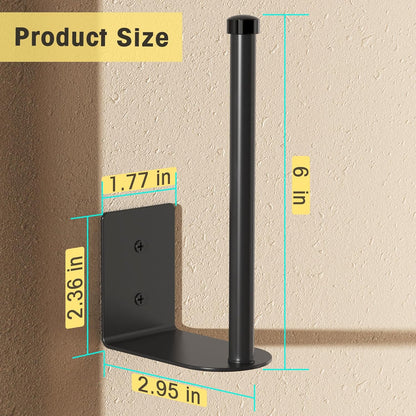 2 Pack Hat Racks for Baseball Caps, Stainless Steel Organizer Cap, Holder Storage Organizer, Hanger Strong Adhesive/Wall Drilled Door, Bedroom, Closet(Black 6 in) Black in