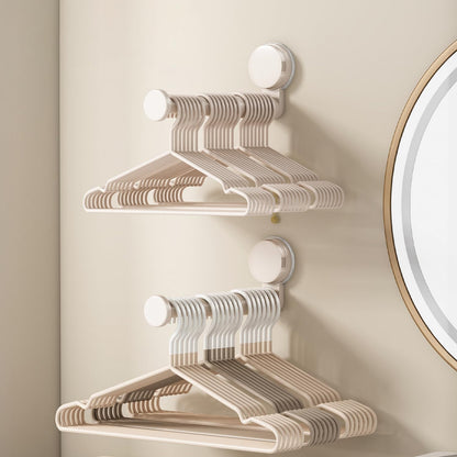 2 Pack Telescopic Rod Suction Cup Hanger Holder Wall Mounted Clothes Organizer