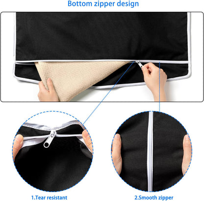 Durable XL Over-Door Laundry Hamper with Hooks & Easy-Clean Design