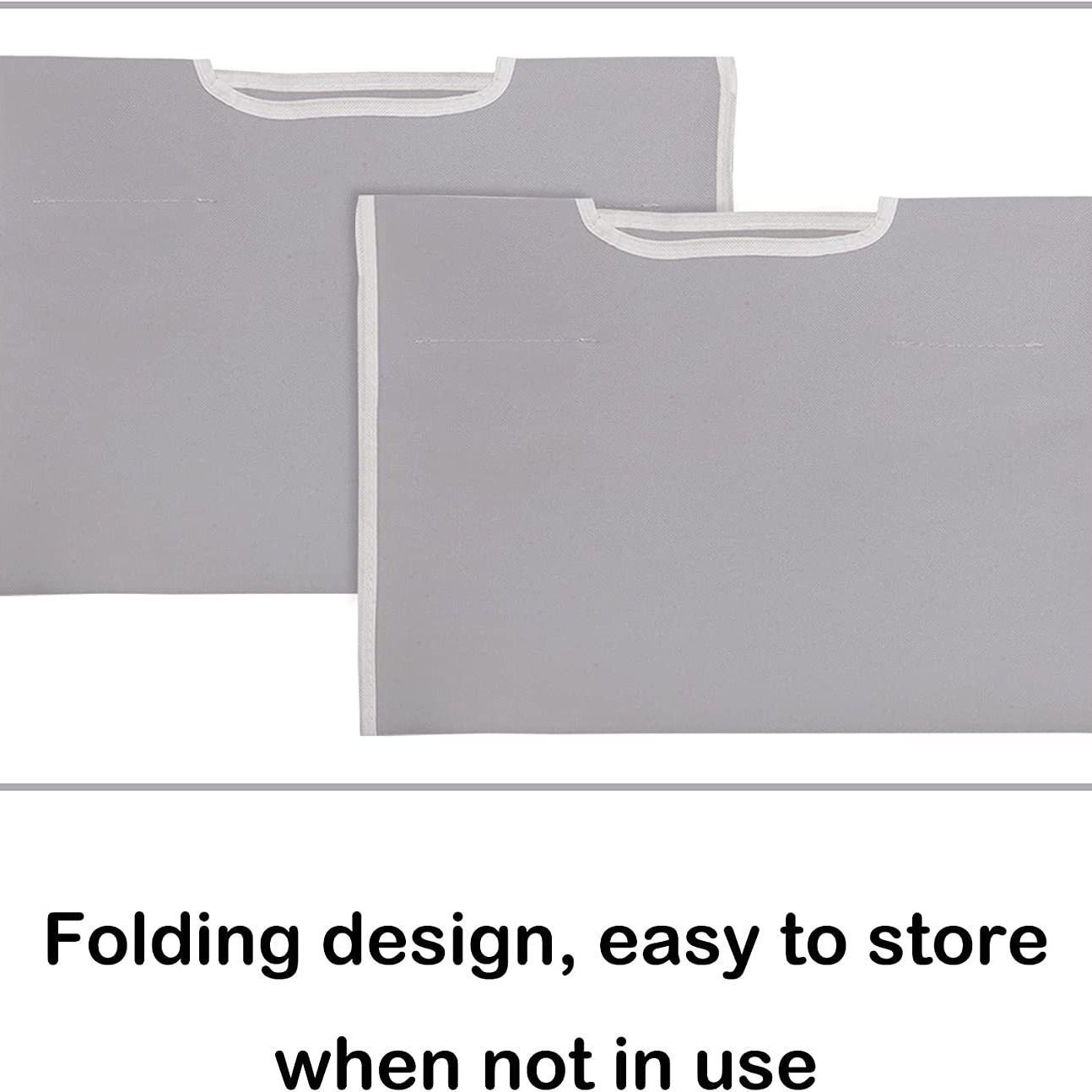 2 Pcs Laundry Sorter Replacement Bags Hamper Cart Removable Replacement Laundry Storage Organizer Bag Hamper Liner, No Hooks  (Gray)