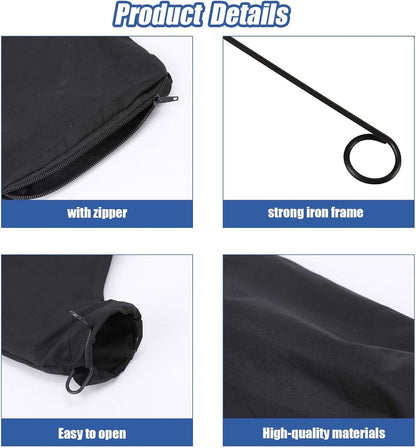 2 Pcs Table Saw Miter Saw Dust Bag Black Dust Collection Bag for Miter Saw 255 Model with Zipper and Wired Adjustable Stand Dust Bag for Belt Sander Parts Diagonal Saw Miter Saw Accessories