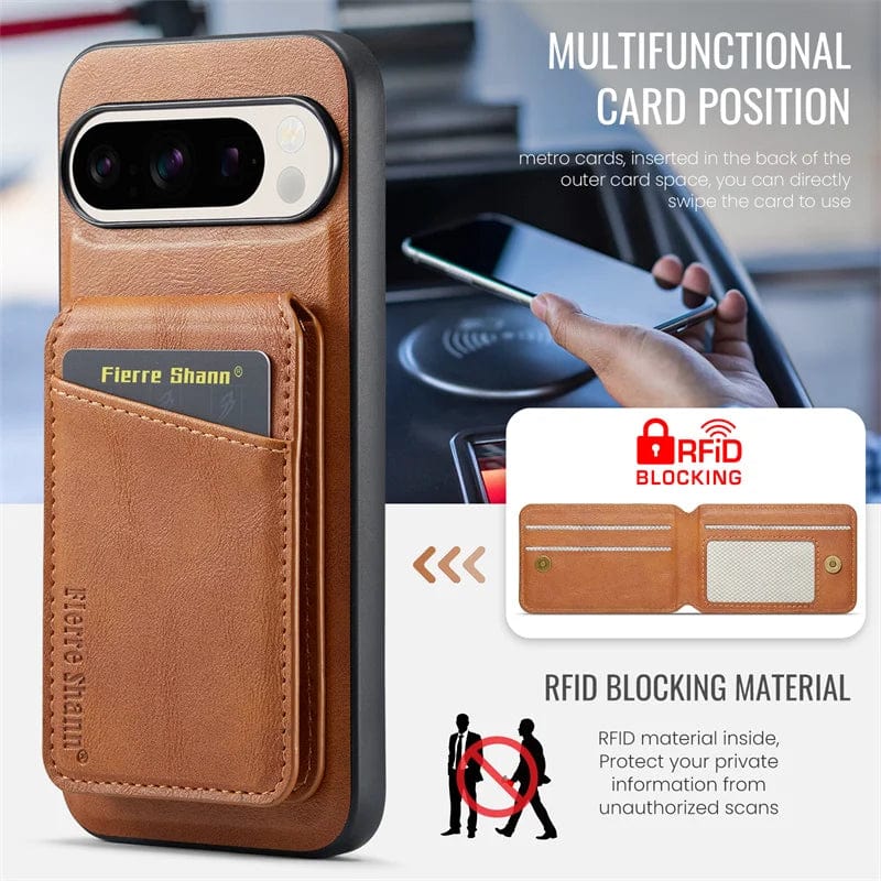 Google Pixel Leather Detachable Wallet Case