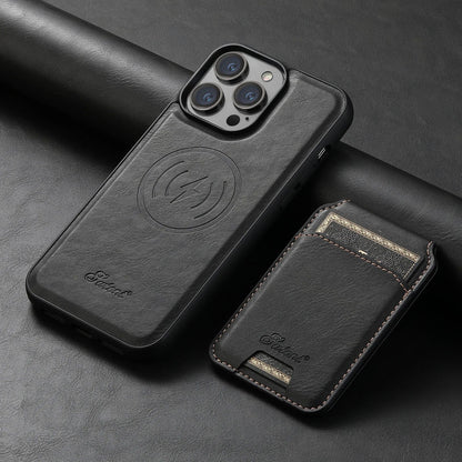iPhone 16 Leather Detachable Wallet Case