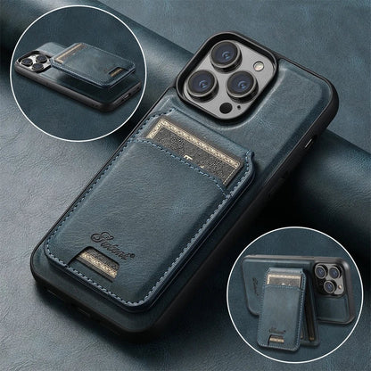 iPhone 16 Leather Detachable Wallet Case
