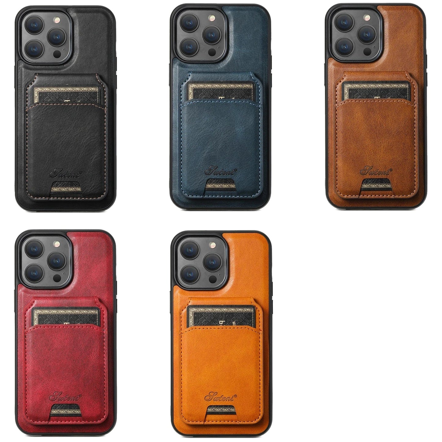 iPhone 16 Leather Detachable Wallet Case