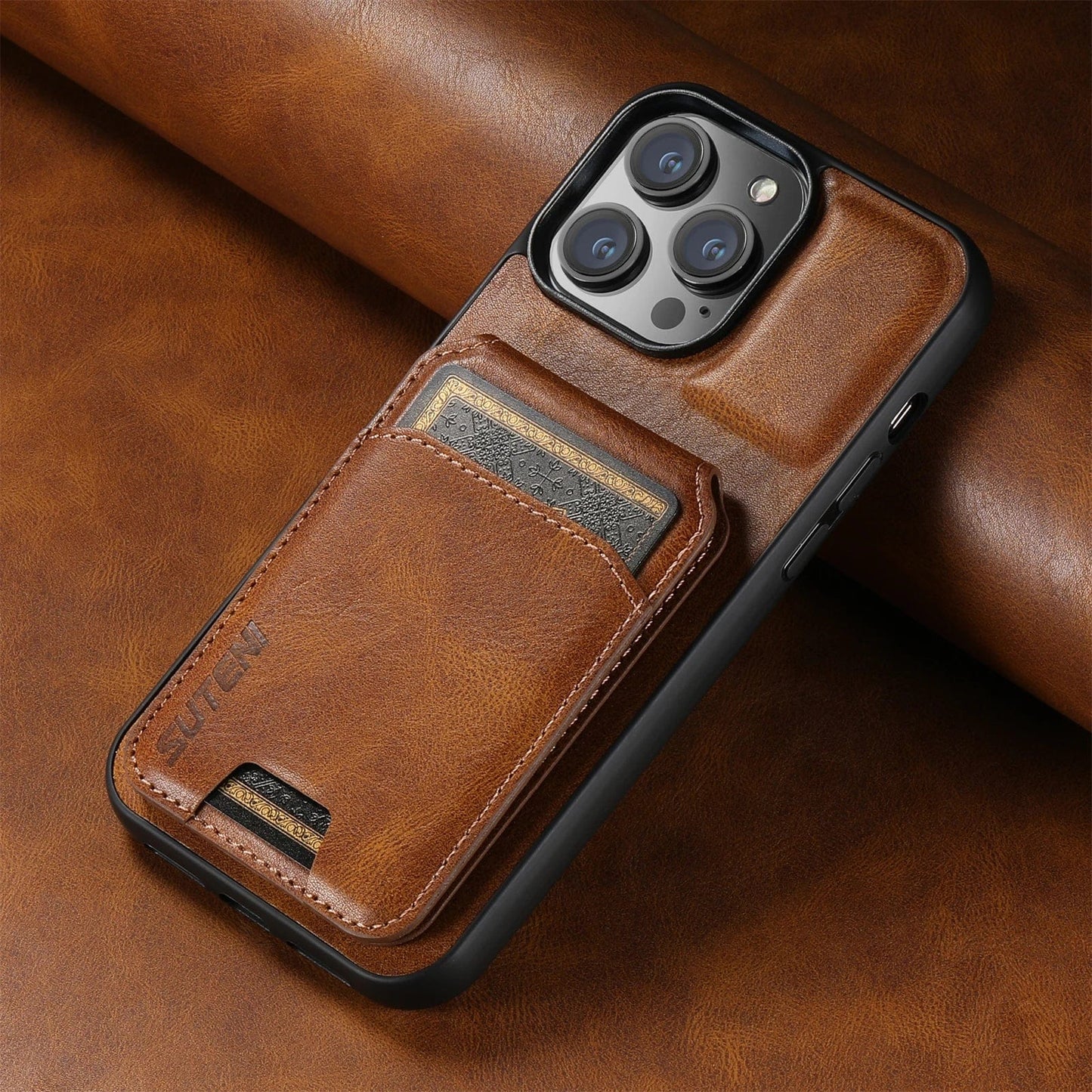iPhone Leather Detachable Wallet Case