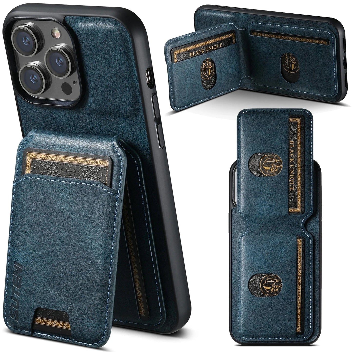 iPhone Leather Detachable Wallet Case