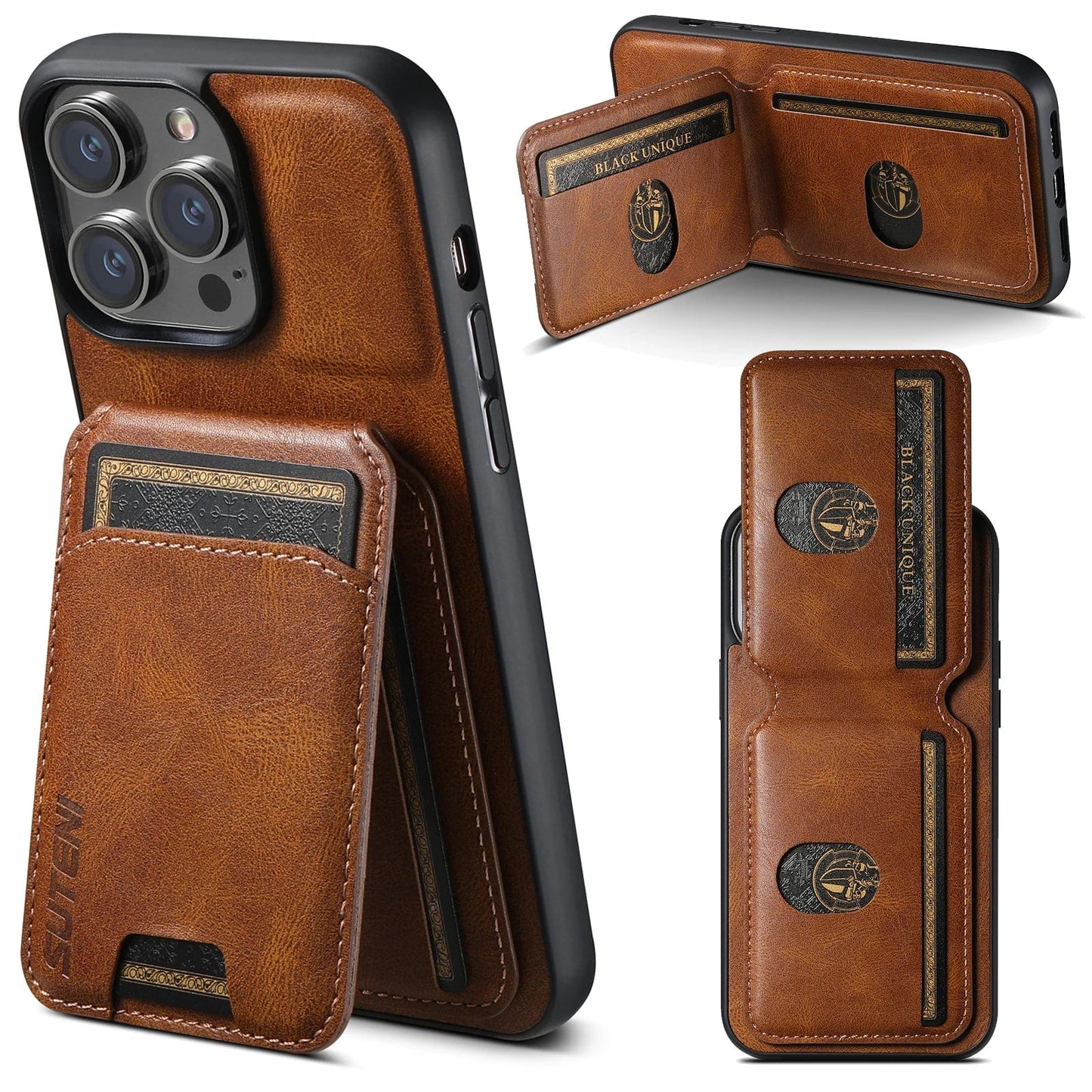 iPhone Leather Detachable Wallet Case