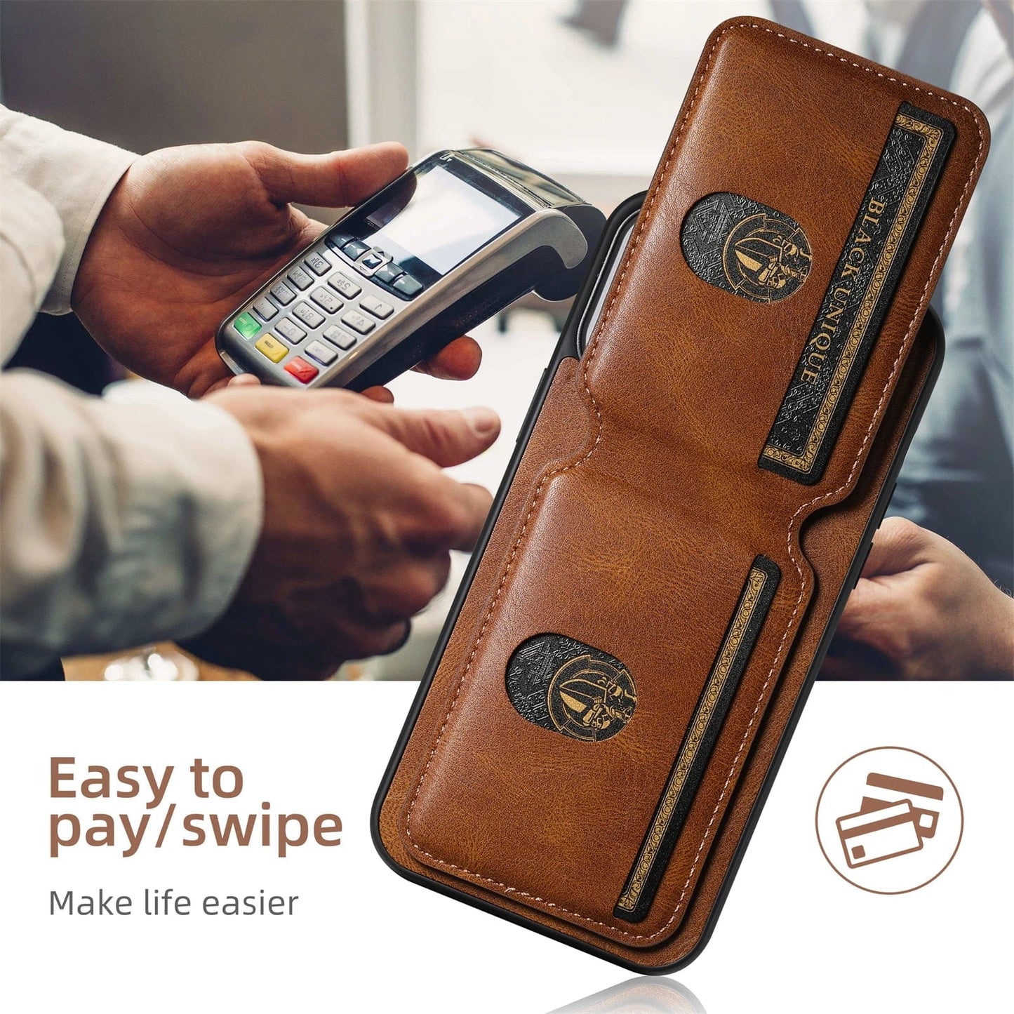 iPhone Leather Detachable Wallet Case