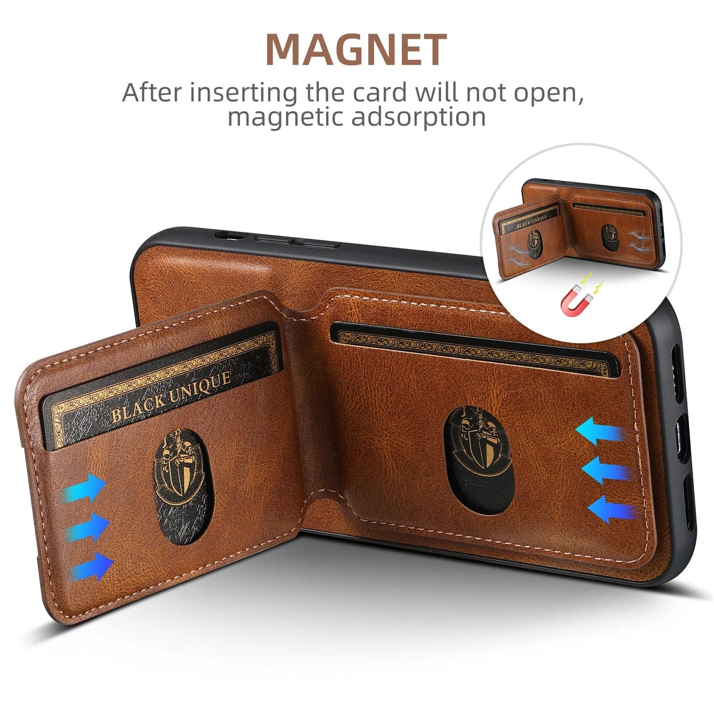iPhone Leather Detachable Wallet Case