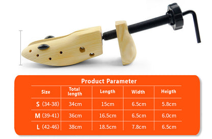 2-way wooden shoe stretcher, 2-pack_yux 39-41