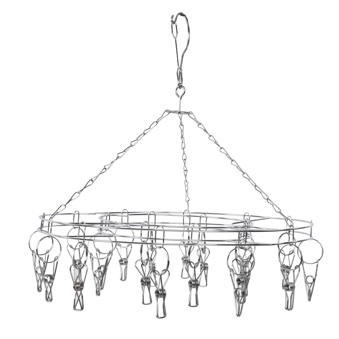 20 Clip Socks Rack Underwear Drying Hanger Stainless Steel Clothes Hanger Multifunctional Laundry Rack