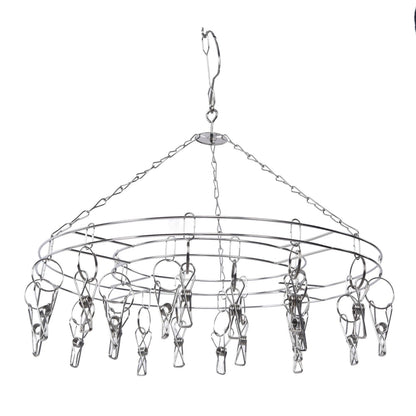 20 Clip Socks Rack Underwear Drying Hanger Stainless Steel Clothes Hanger Multifunctional Laundry Rack