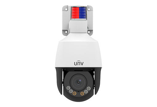 Uniview IPC675LFW-AX4DUPKC-VG 5MP LightHunter Active Deterrence Mini PTZ Camera – Auto-Tracking, 4X Zoom, 50m Smart IR, Built-in Mic & Speaker, IP66, PoE (Easy Series)