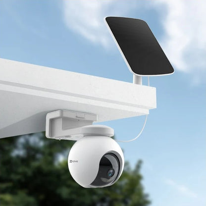 EZVIZ HB8 2K⁺ Battery-Powered PTZ Pan & Tilt Wi-Fi CCTV Camera – Smart 360° Outdoor Surveillance with solar panel