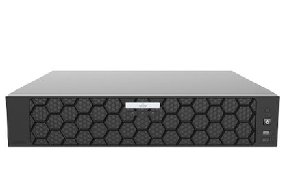 Uniview NVR508-64B 64 Channel AI Network Video Recorder | 12MP Recording | 8x SATA HDD Up to 96TB | 320Mbps Input | H.265 Compression