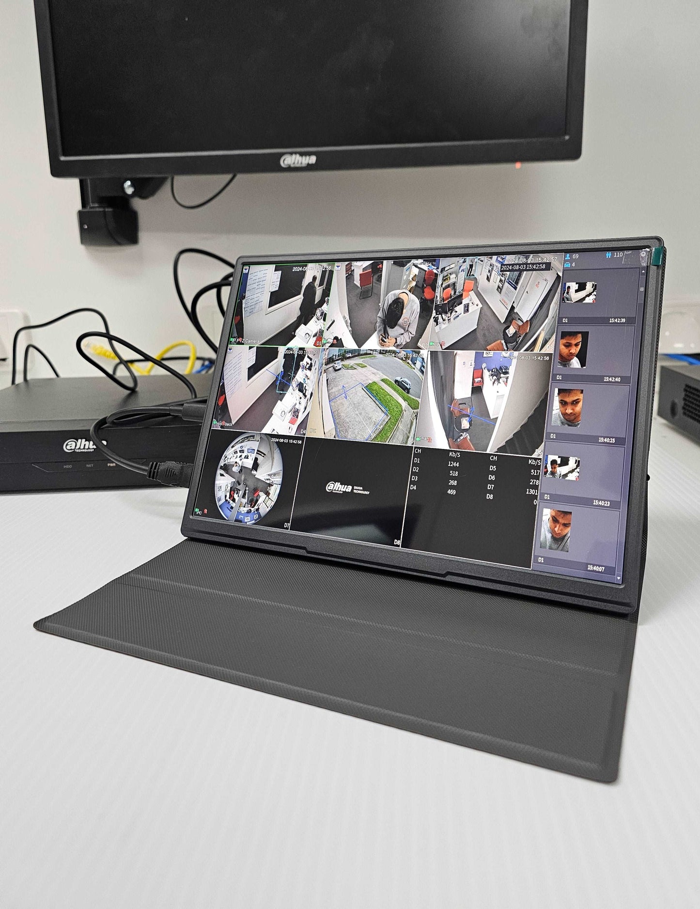 10.5 INCH PORTABLE MONITOR Full HD for CCTV, Security Systems & On‑site Monitoring