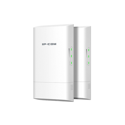 IP-COM 5GHz Outdoor CPE 9dBi 300Mbps Point-to-Point Wireless Bridge Kit (2 Pack) Up to 5KM IP65 PoE