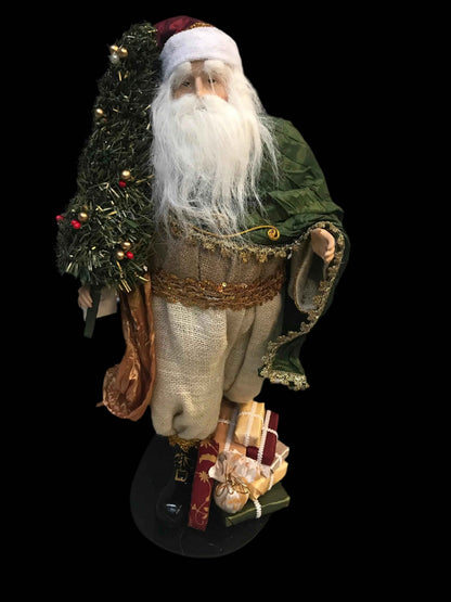 58cm Handmade Christmas Santa Claus Ornament – Charming Large Holiday Decoration, Festive Santa Figurine for Home & Christmas Display