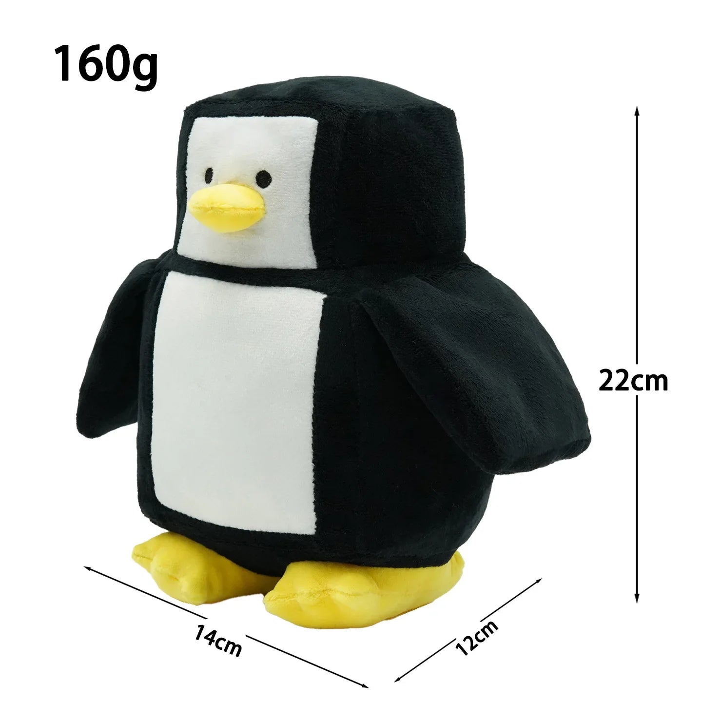 Blocky Penguin Plush Arcade Brawler Game Plush 22cm