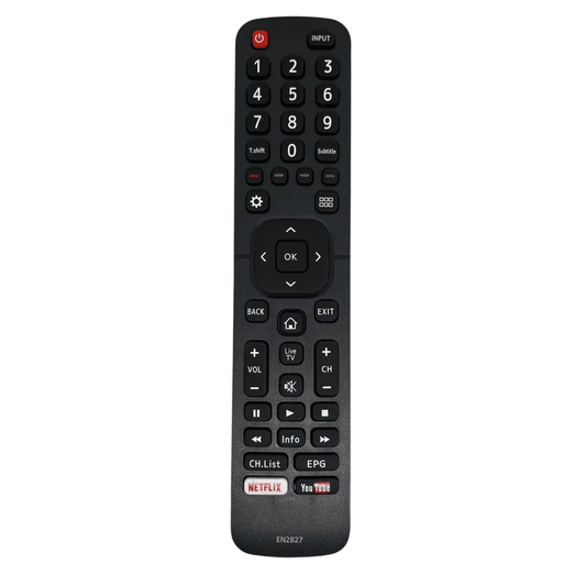 Hisense TV remote control with button keypad and directional pad