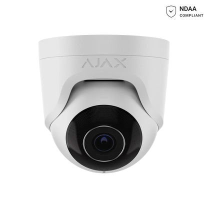 AJAX#64929 Ajax 8MP 4mm Turret IP Security Camera – White / Black