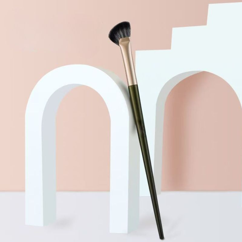 Half Fan Nose Shadow Brush Green Handle Australia | Aestha Cosmetics