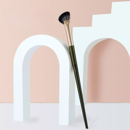 Half Fan Nose Shadow Brush Green Handle Australia | Aestha Cosmetics