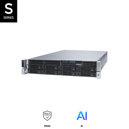NR9581-V3 32-Channel 8-Bay Network Video Recorder Server | VSS Pro Inside | Redundant Power | RAID 0/1/5/6/10/50/60 | Dual LAN | 4K/8K Display Support