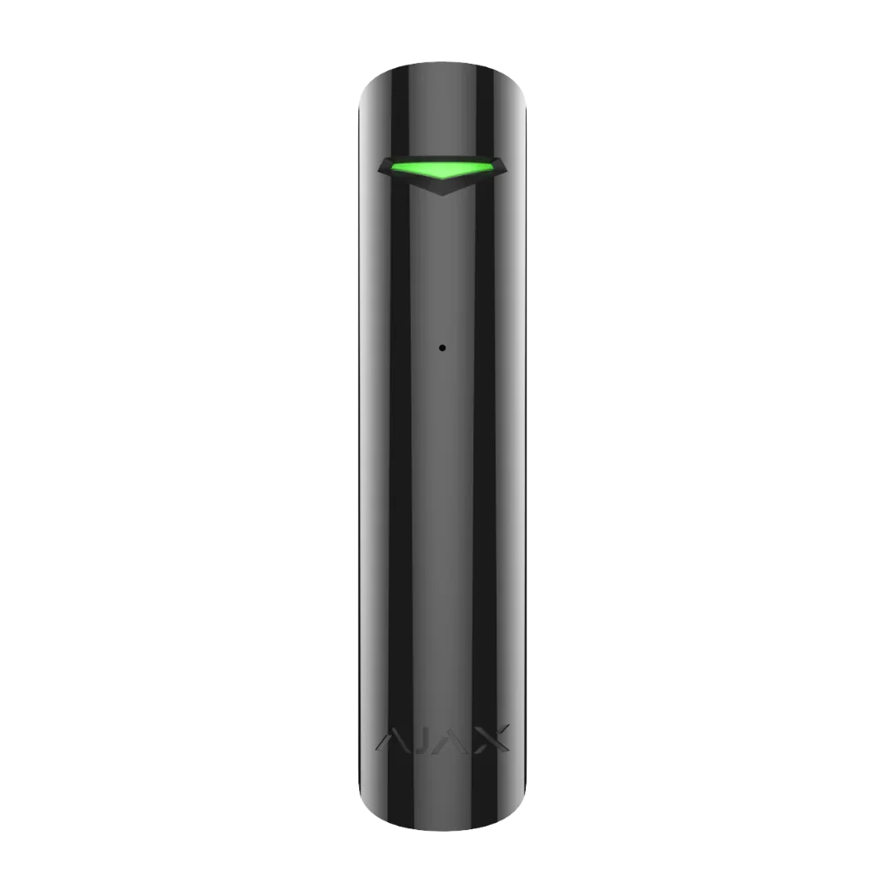 AJAX#30627 Ajax GlassProtect Jeweller Wireless Glass Break Detector – White / Black | Indoor Acoustic Glass Break Sensor