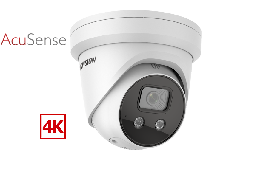 Hikvision Acusense DS-2CD2386G2-ISU/SL IP Camera 8MP 4K With Sound & Strobe Turret Network Camera (replaced by DS-2CD2387G3-LIS2UY)