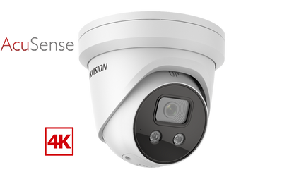 Hikvision Acusense DS-2CD2386G2-ISU/SL IP Camera 8MP 4K With Sound & Strobe Turret Network Camera (replaced by DS-2CD2387G3-LIS2UY)