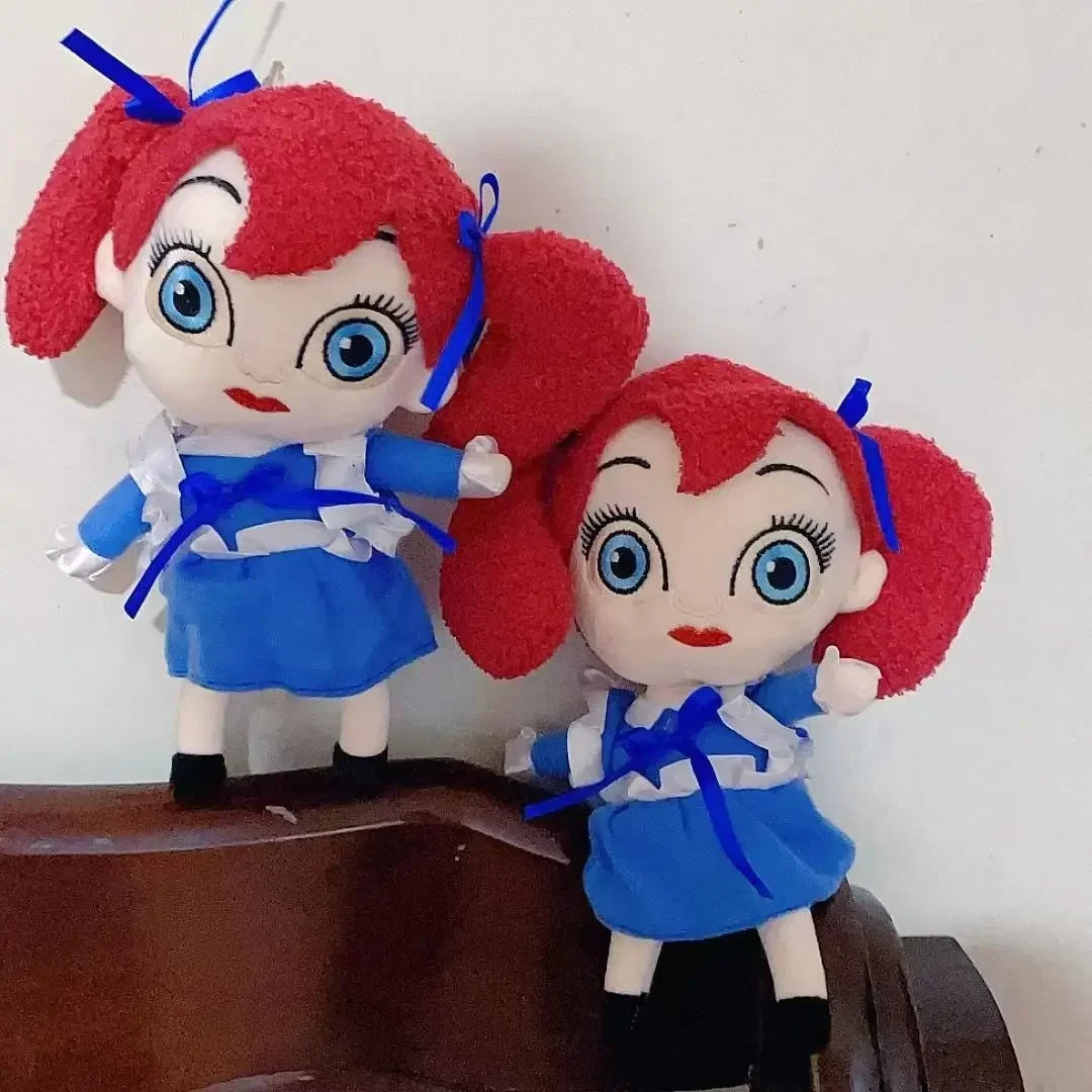 Handmade Intelligent Doll Plush, Red Haired Sentient Toy 27cm