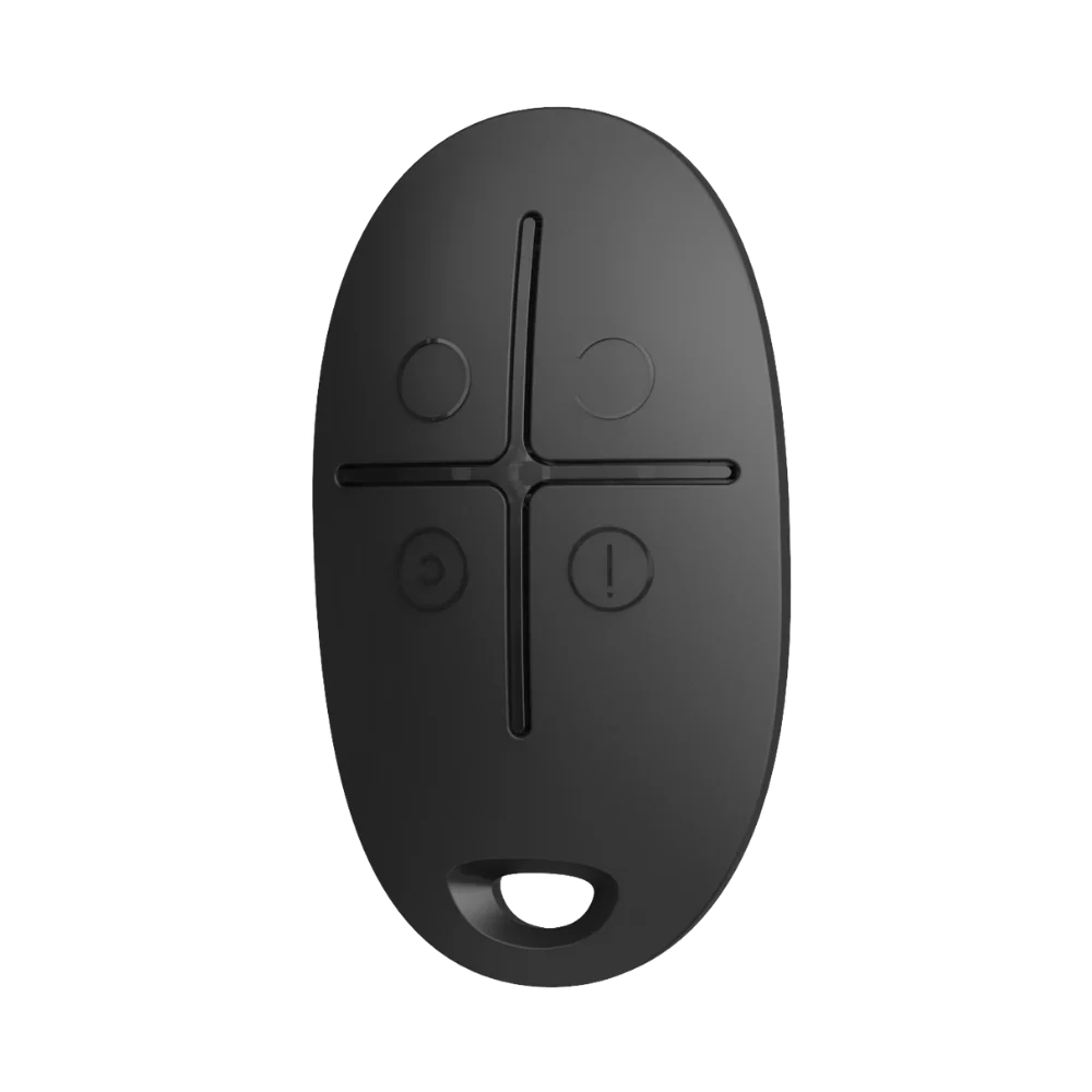 AJAX#30669 – Ajax SpaceControl Jeweller Wireless Key Fob with Panic Button (Black)