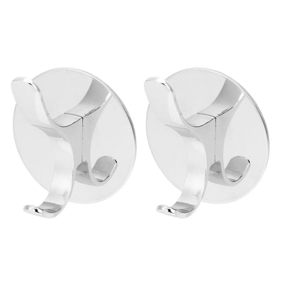 2PCS Wall Mounted Clothes Hook Heavy Duty Door Towel Hook Bathroom Wall Hanger for Household