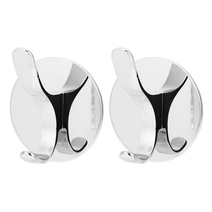 2PCS Wall Mounted Clothes Hook Heavy Duty Door Towel Hook Bathroom Wall Hanger for Household