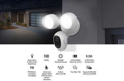 EZVIZ LC1C Smart Security Light Camera – Dual-Purpose Outdoor Surveillance and Illumination