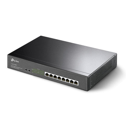 TP-Link TL-SG1008MP 8-Port Gigabit Desktop/Rackmount Switch with 8 PoE+ Ports, 153W Budget, Extend Mode, PoE Auto Recovery – Ideal for SMB, Surveillance, and Smart Home Networks