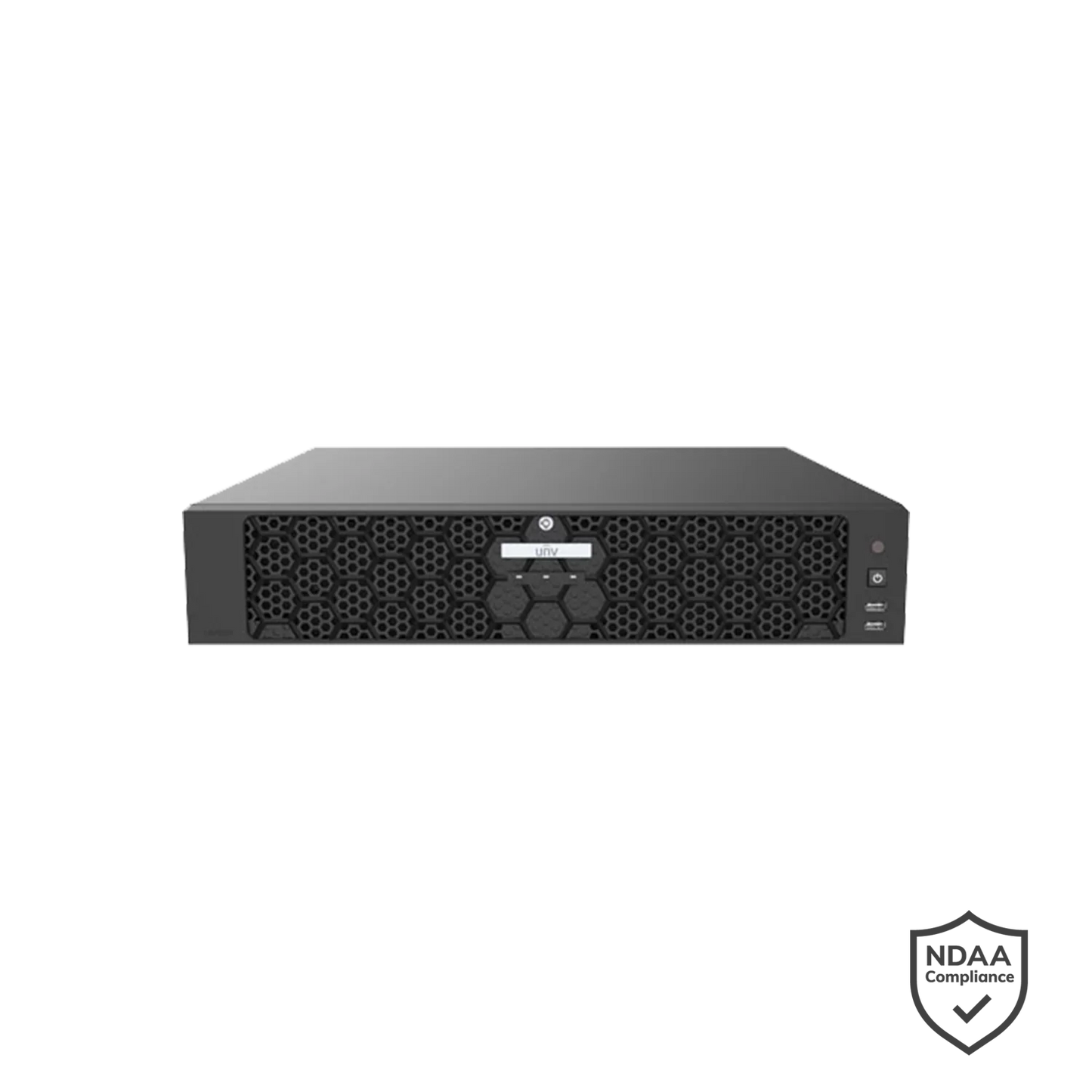 Uniview NVR508-64E-IQ 64 Channel Network Video Recorder 32MP 4K Ultra265 | Dual HDMI & VGA | 8×SATA up to 16TB Each | No HDD