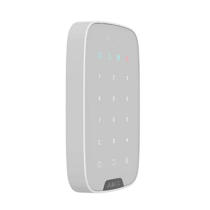 AJAX#30644 – Ajax KeyPad Jeweller Wireless Touch Keypad for Ajax Alarm Systems (White)