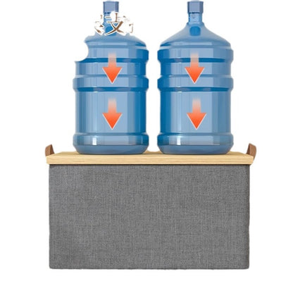 2pc Foldable Fabric Storage Bin with Steel Frame & Handles - 26L Stackable Closet Organizer(Grey)